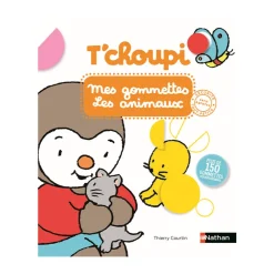 Cahier de 150 gommettes T'choupi "Les animaux