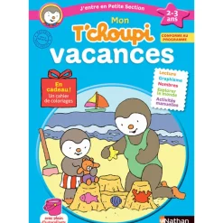 Cahier de vacances Mon T'choupi vacances petite section