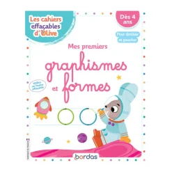 Cahier effaçable Mes premiers graphismes et formes