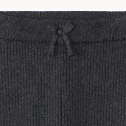 Caleçon en tricot côte unie avec nœud décoratif pour fille