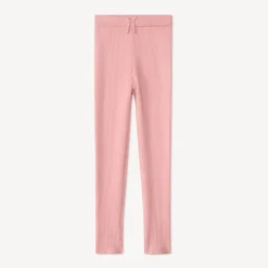 Caleçon en tricot côte unie avec nœud décoratif pour fille