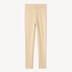 Caleçon en tricot côte unie avec nœud décoratif pour fille