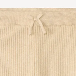 Caleçon en tricot côte unie avec nœud décoratif pour fille