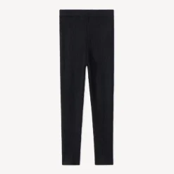 Caleçon en tricot côte unie avec nœud décoratif pour fille