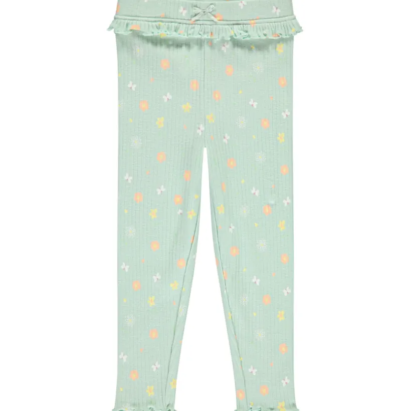 Caleçon long avec volants et imprimé fantaisie pour bébé fille