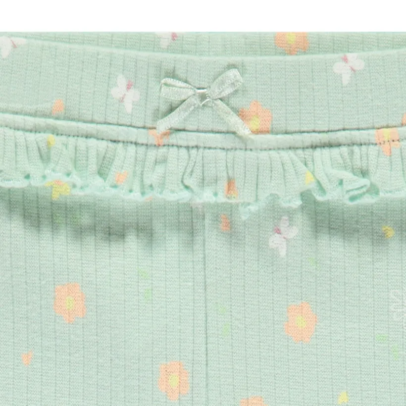 Caleçon long avec volants et imprimé fantaisie pour bébé fille