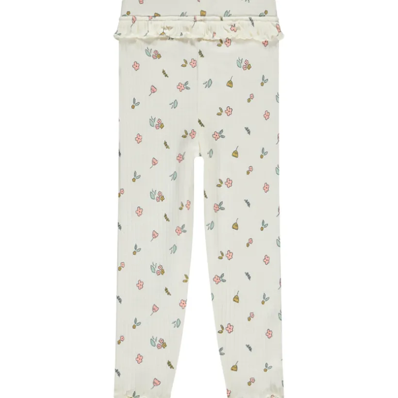 Caleçon long avec volants et imprimé fantaisie pour bébé fille