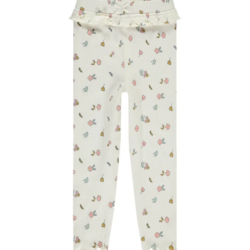 Caleçon long avec volants et imprimé fantaisie pour bébé fille