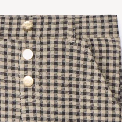 Caleçon long en maille Milano à carreaux pour fille