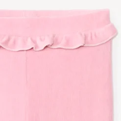 Caleçon volanté en velours côtelé pour bébé fille