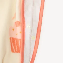 Cape de bain à capuche imprimée cupcakes pour bébé fille