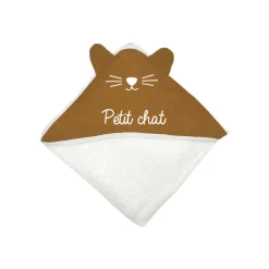 Cape de bain chat - Terracotta