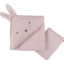 Cape de bain + gant de toilette en éponge 75x75 Rosie