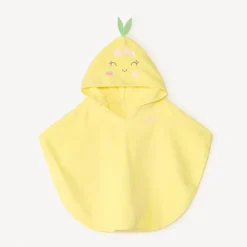 Cape de bain ludique en forme de citron pour bébé fille