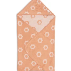 Cape de bain éponge 75x75cm Jacquard Flower