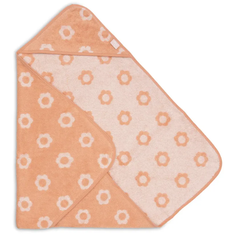 Cape de bain éponge 75x75cm Jacquard Flower