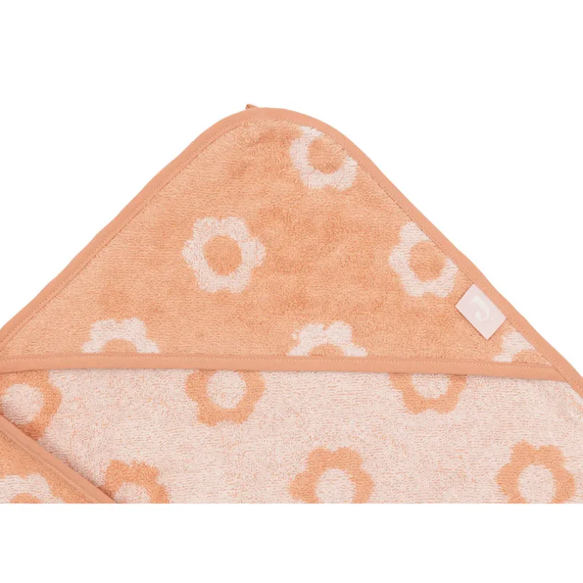 Cape de bain éponge 75x75cm Jacquard Flower