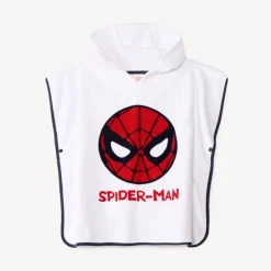 Cape de bain pressionnée en éponge Spider-Man Marvel pour garçon