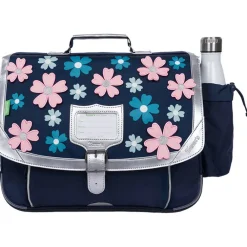Cartable Hortense avec poche pour gourde - bleu marine