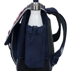 Cartable Hortense avec poche pour gourde - bleu marine