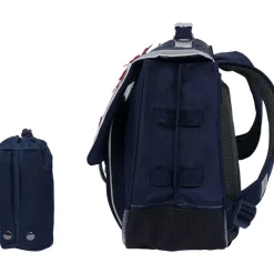 Cartable Hortense avec poche pour gourde - bleu marine