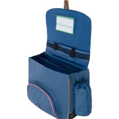 Cartable Jane avec poche pour gourde - bleu