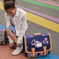 Cartable Maïna avec poche pour gourde - violet