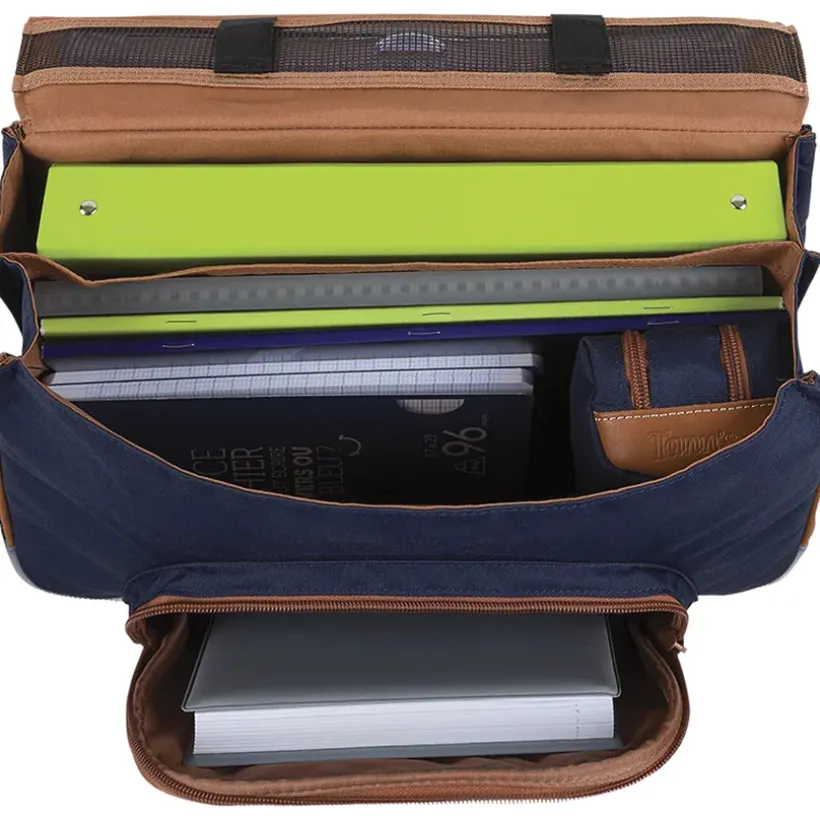 Cartable Maïna avec poche pour gourde - violet