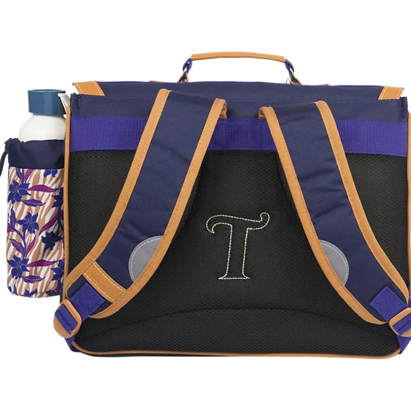 Cartable Maïna avec poche pour gourde - violet