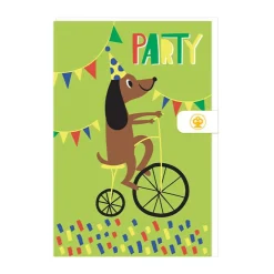 Carte d'anniversaire avec enveloppe Chien