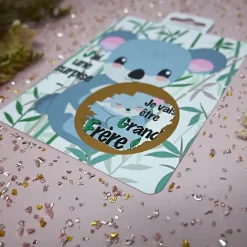 Carte à gratter "Je vais être grand frère !"