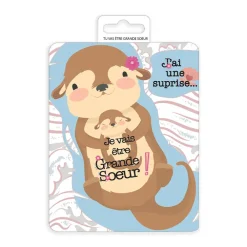 Carte à gratter "Je vais être grande sœur !"