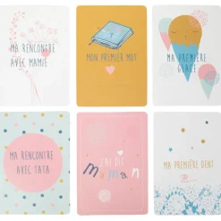 Cartes photo de naissance bébé fille x28