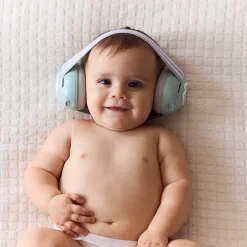 Casque anti-bruit pour bébé vert