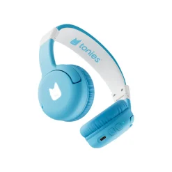 Casque Bluetooth pliable bleu ciel