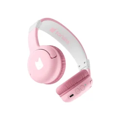 Casque Bluetooth pliable rose fleur