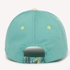 Casquette bicolore en toile motif tropical pour garçon