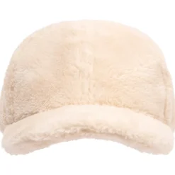 Casquette en fausse fourrure unie pour fille