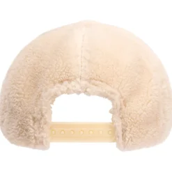 Casquette en fausse fourrure unie pour fille