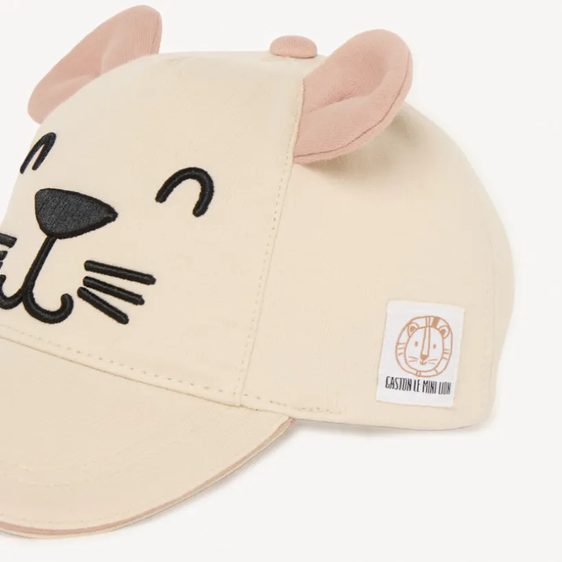 Casquette en maille lion avec oreilles 3D pour bébé garçon