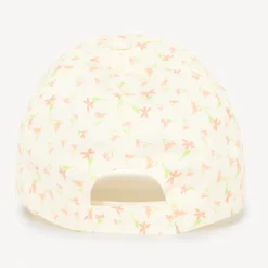 Casquette en twill imprimé fleurs et broderie "Jolie" pour bébé fille