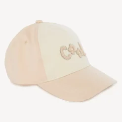 Casquette molleton à patchs bouclette pour fille