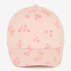 Casquette réglable imprimé fleuri pour bébé fille