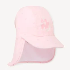 Casquette saharienne anti-UV imprimé fleur d'hibiscus pour bébé fille