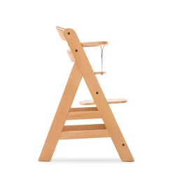 Chaise haute en bois Alpha+ coloris naturel