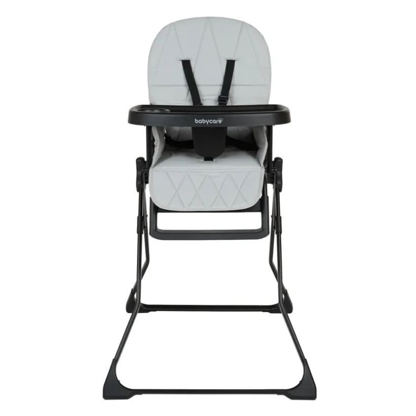 Chaise haute fixe et compacte Joséphine - Noire et Grise