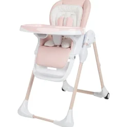 Chaise haute réglable Jude 0+ rose