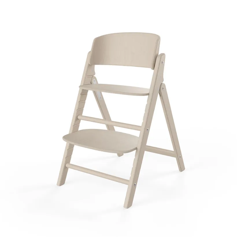 Chaise haute évolutive en bois Click & Fold all natural