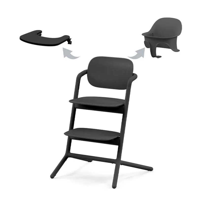 Chaise haute évolutive Lemo 3 en 1 stunning black