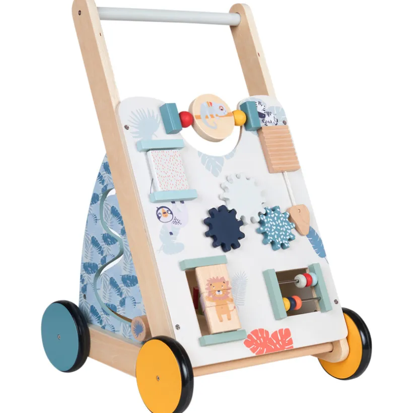 Chariot de marche et d'activités en bois Happy Wild
